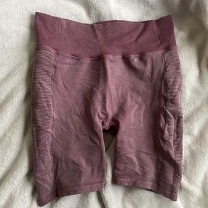 Purple biker shorts